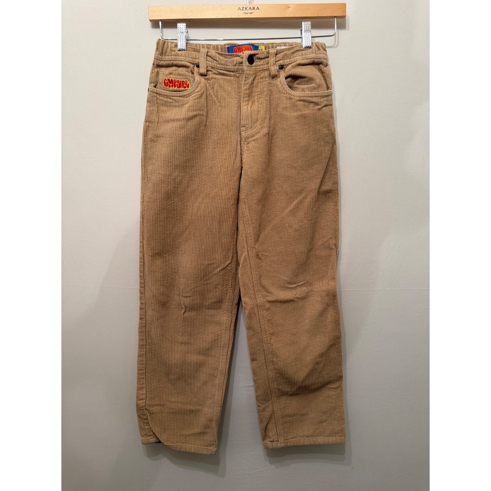 Empyre Corduroy Pants Skater Embroidered Logo Tan Khaki Size 25